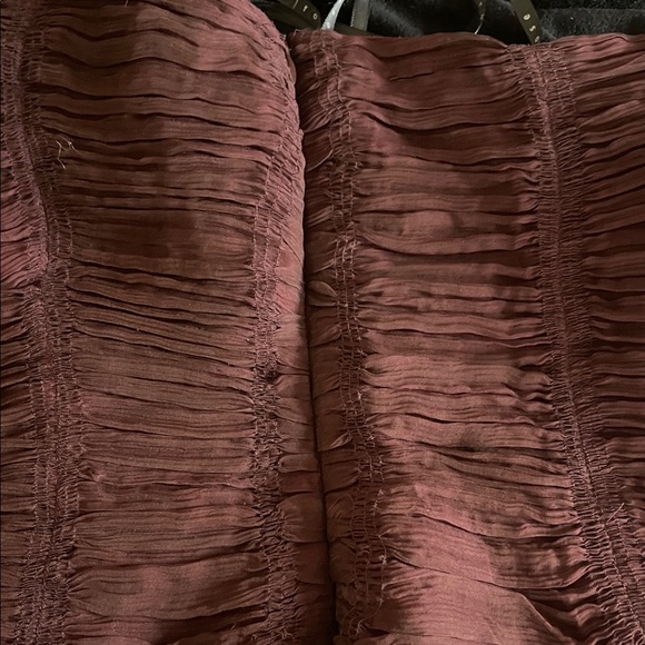 L.L. Bean Strapless Burgundy Dress - Picture 5 of 7